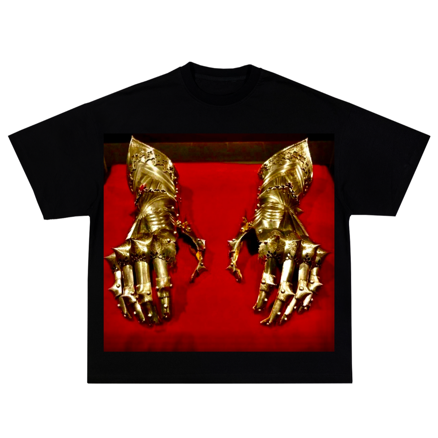 SYP #021 "Golden Arms" / crew-neck / boxy fit / Men’s designer T Shirt / s,m,l,xl xxl,3xl,4xl
