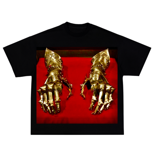 SYP #033 "Golden Arms" / 2 panel / drop shoulder / crew-neck / boxy fit / s, m, l, xl, xxl, 3xl, 4xl