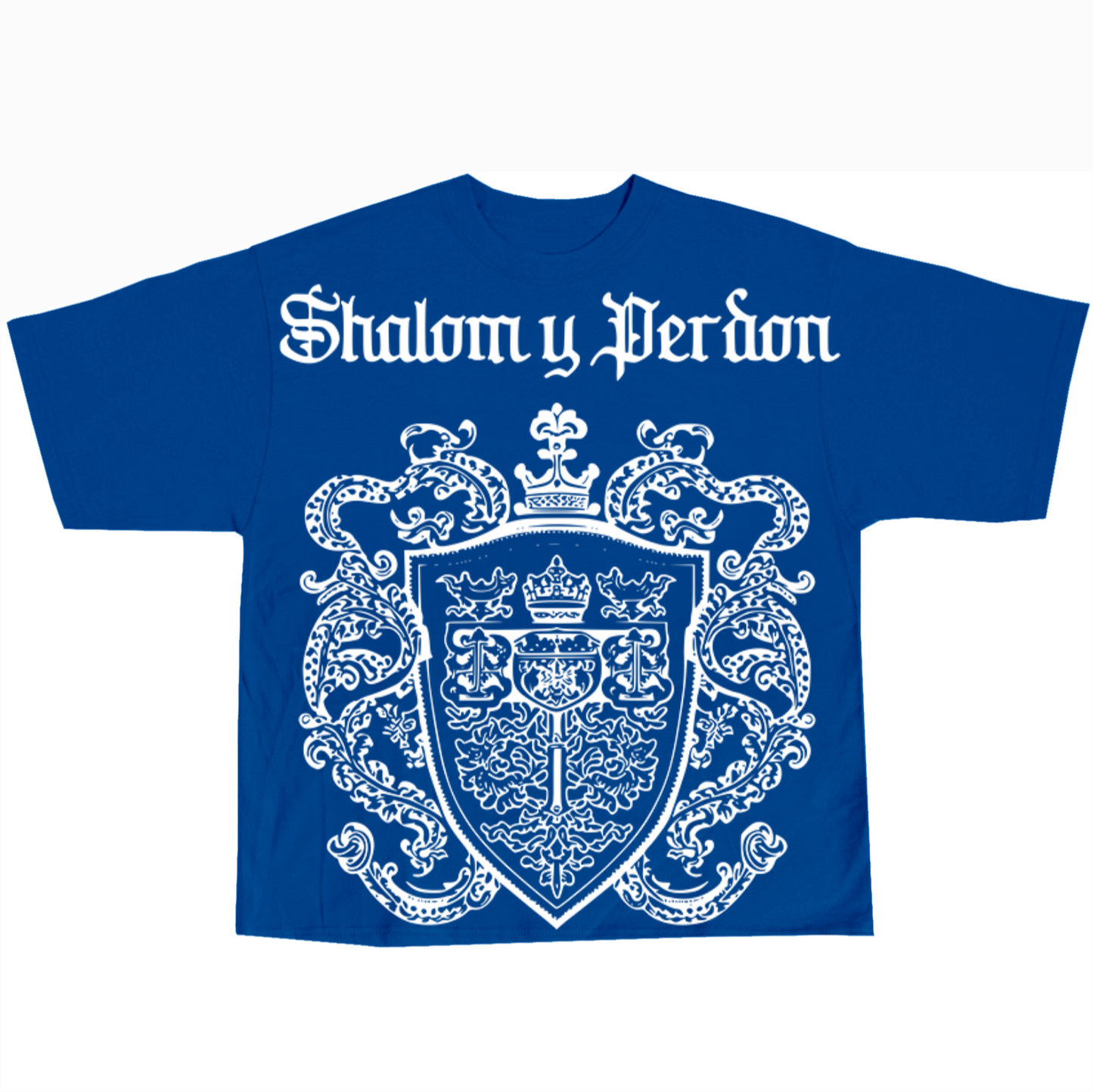 SYP #066 "Coat of Arms" / 2 panel / Cropped / 100% Cotton T Shirt / s,m,l,xl,xxl,3xl,4xl