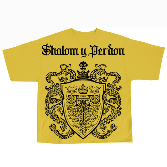 SYP #067 "Coat of Arms" / 2 panel / Cropped / 100% Cotton T Shirt / s,m,l,xl,xxl,3xl,4xl