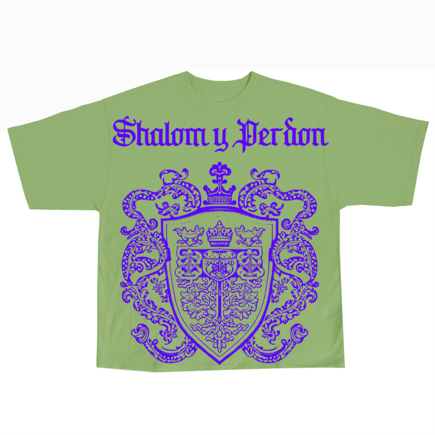 SYP #070 "Coat of Arms" / 2 panel / Cropped / 100% Cotton T Shirt / s,m,l,xl,xxl,3xl,4xl