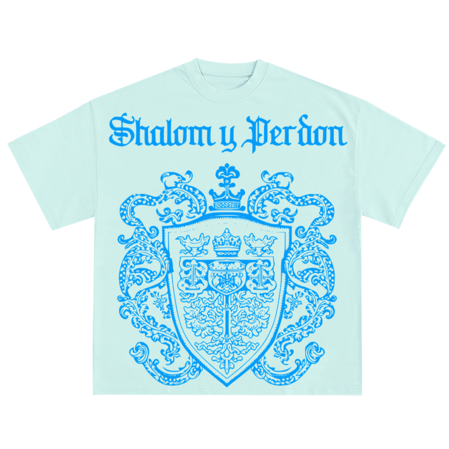 SYP #073 "Coat of Arms" / 2 panel / Cropped / 100% Cotton T Shirt / s,m,l,xl,xxl,3xl,4xl