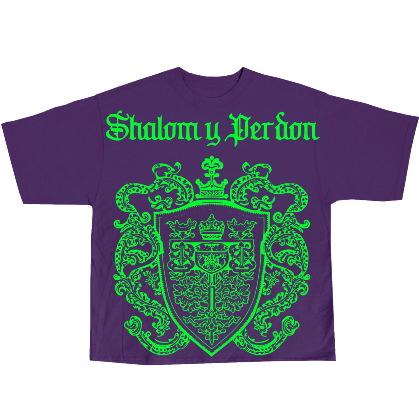 SYP #074 "Coat of Arms" / 2 panel / Cropped / 100% Cotton T Shirt / s,m,l,xl,xxl,3xl,4xl