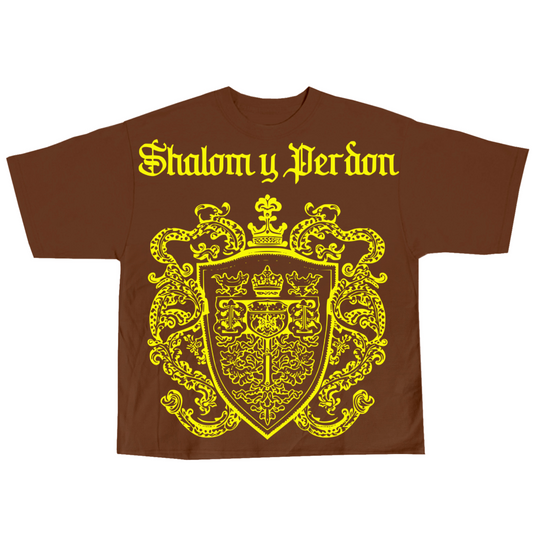 SYP #076 "Coat of Arms" / 2 panel / Cropped / 100% Cotton T Shirt / s,m,l,xl,xxl,3xl,4xl