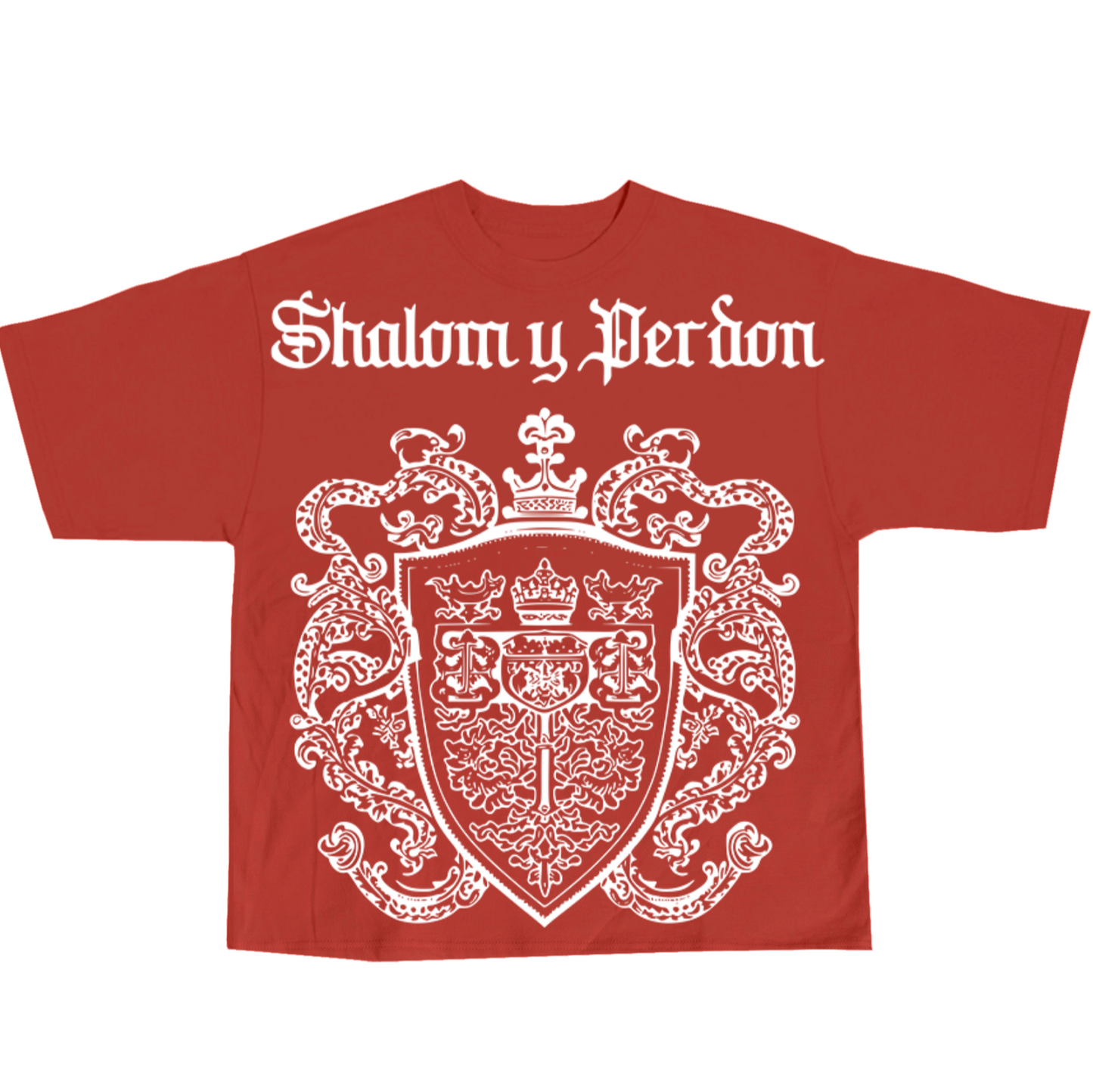 SYP #080 "Coat of Arms" / 2 panel / Cropped / 100% Cotton T Shirt / s,m,l,xl,xxl,3xl,4xl